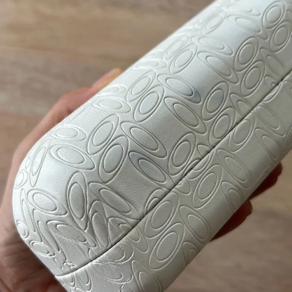Oakley white large clamshell hard sunglass case